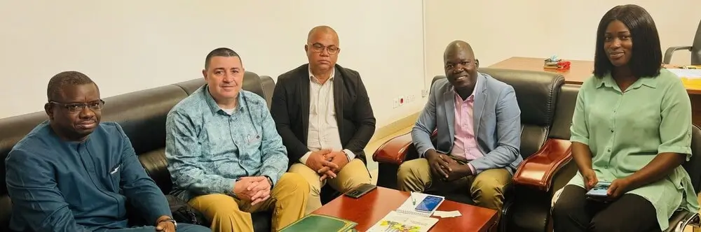 Larbi Bennouna avec la direction de l'ENA