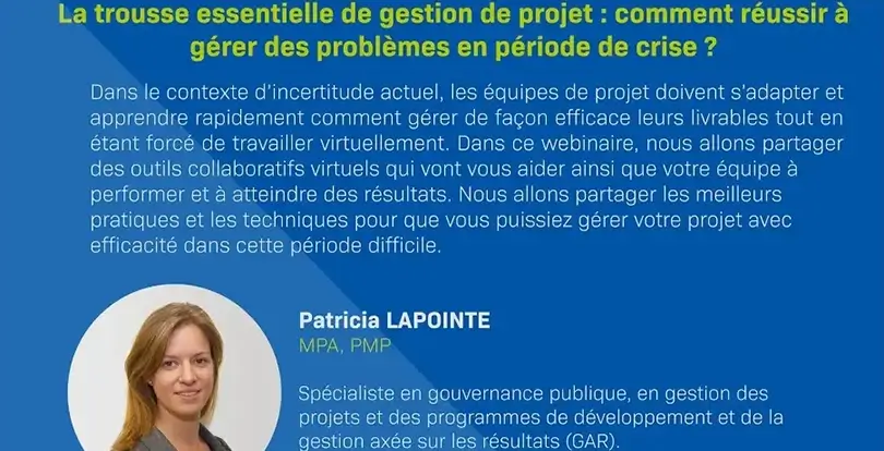 La trousse essentielle de gestion de projet : comment réussir à gérer des projets en période de crise ?