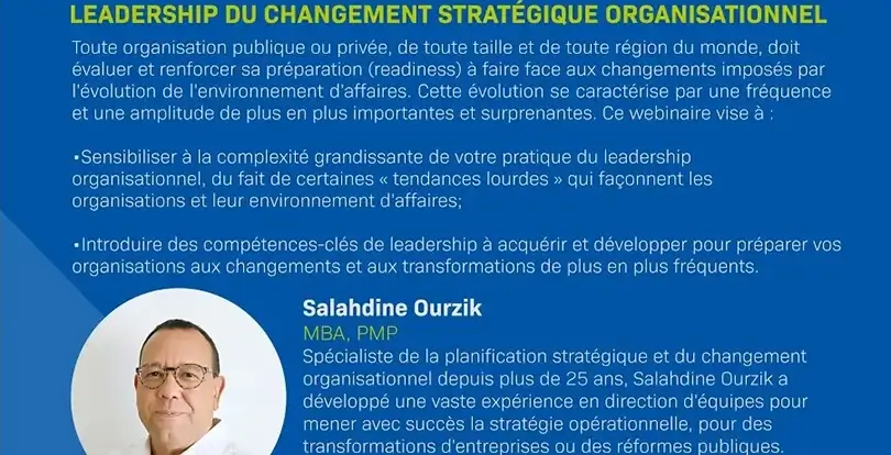 Leadership du changement stratégique organisationnel